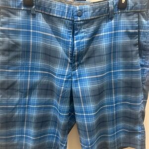 Nike Blue Flat Front Shorts for Casual Wear